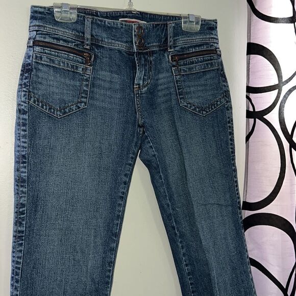 Vtg~Z Cavaricci Jeans~Select Brand~ Denim Crop Pants~Size 9 - Picture 2 of 14